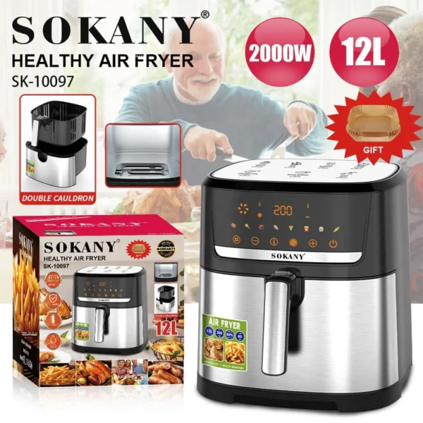 აეროგრილი 12ლ Sokany SK-10097